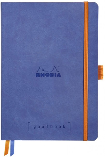 Записная книжка Rhodiarama Goalbook в мягкой обложке, A5, точка, 90 г, Sapphire Синий Записная книжка Rhodiarama Goalbook в мягкой обложке, A5, точка, 90 г, Sapphire Синий