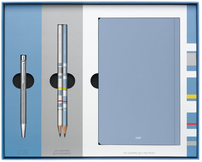 Набор Caran d`Ache Ecridor: ручка шариковая, 2 чернографитных карандаша и 2 записные книжки Набор Caran d`Ache Ecridor: ручка шариковая, 2 чернографитных карандаша и 2 записные книжки