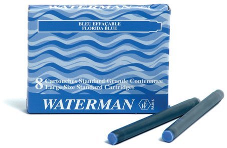 Чернила в картридже Waterman Ink cartridge Standard Blue, 8шт Чернила в картридже Waterman Ink cartridge Standard Blue, 8шт