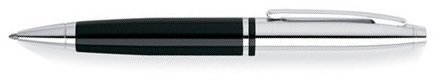 Шариковая ручка Cross Calais, Chrome/Black Lacquer