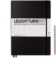 Записная книжка Leuchtturm Master Slim A4+ (нелинованная), 123 стр., твердая обложка, черная