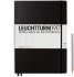 Записная книжка Leuchtturm Master Slim A4+ (нелинованная), 123 стр., твердая обложка, черная
