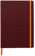 Записная книжка Rhodiarama в мягкой обложке, A5, точка, 90 г, Burgundi бордовый