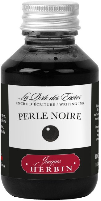 Чернила в банке Herbin, 100 мл, Perle noire Черный