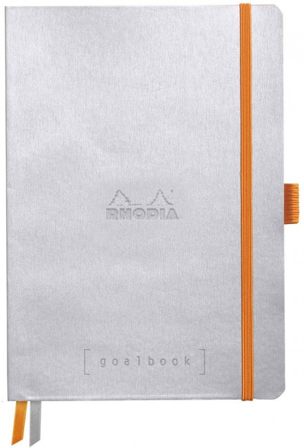 Записная книжка Rhodiarama Goalbook в мягкой обложке, A5, точка, 90 г, Silver Серебристый Записная книжка Rhodiarama Goalbook в мягкой обложке, A5, точка, 90 г, Silver Серебристый