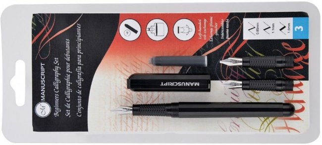 Набор для каллиграфии Manuscript Beginner 3 для левшей Набор для каллиграфии Manuscript Beginner 3 для левшей