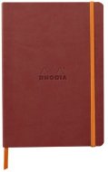 Записная книжка Rhodiarama в мягкой обложке, A5, точка, 90 г, Nacarat коричнево-красный