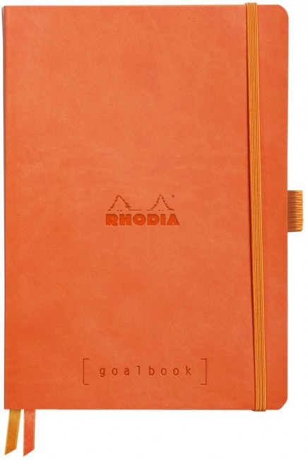 Записная книжка Rhodiarama Goalbook в мягкой обложке, A5, точка, 90 г, Tangerine Оранжевый Записная книжка Rhodiarama Goalbook в мягкой обложке, A5, точка, 90 г, Tangerine Оранжевый