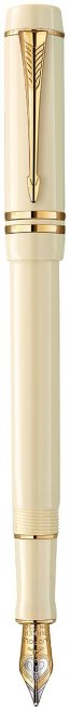 Перьевая ручка Parker Duofold Historical Colors Centennial F77, White Ivorine GT