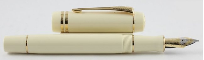 Перьевая ручка Parker Duofold Historical Colors Centennial F77, White Ivorine GT