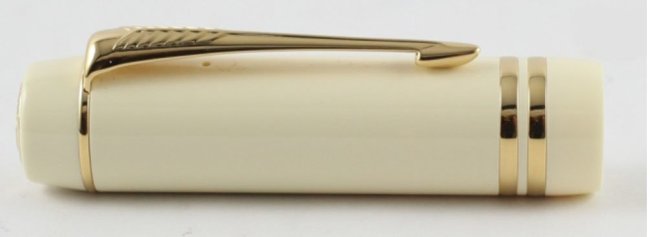 Перьевая ручка Parker Duofold Historical Colors Centennial F77, White Ivorine GT