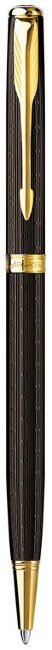 Шариковая ручка Parker Sonnet Chiselled Slim K450, Chocolate GT