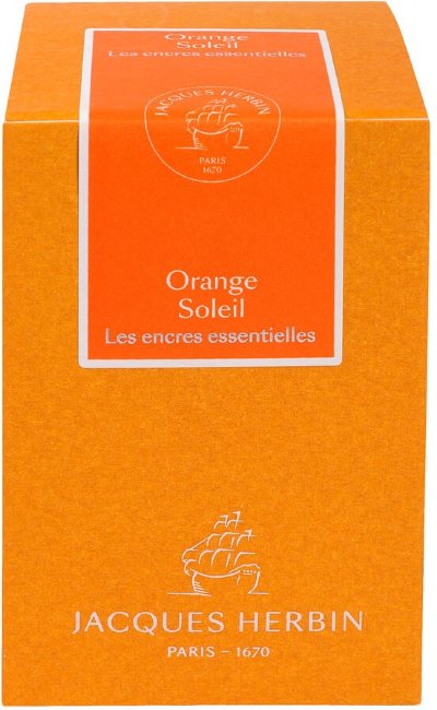 Чернила в банке Herbin Prestige, 50 мл, Orange soleil Оранжевый