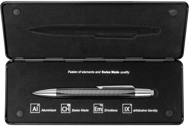 Шариковая ручка Caran d'Ache Office Alchemix Carbone/Chrome