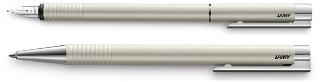 Комплект: Чехол, перьевая и шариковая ручка Lamy logo, перламутровый Комплект: Чехол, перьевая и шариковая ручка Lamy logo, перламутровый
