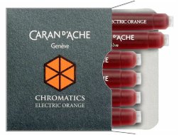 Картриджи для перьевых ручек Caran d'Ache Chromatics Electric Orange
