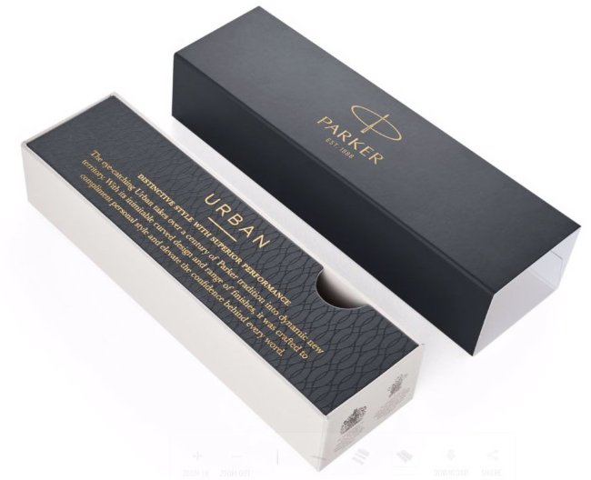 Перьевая ручка Parker Urban Premium F313, Silvered Powder CT