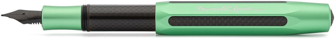 Ручка перьевая AC Sport EF 0.5мм зелёный корпус с черными вставками