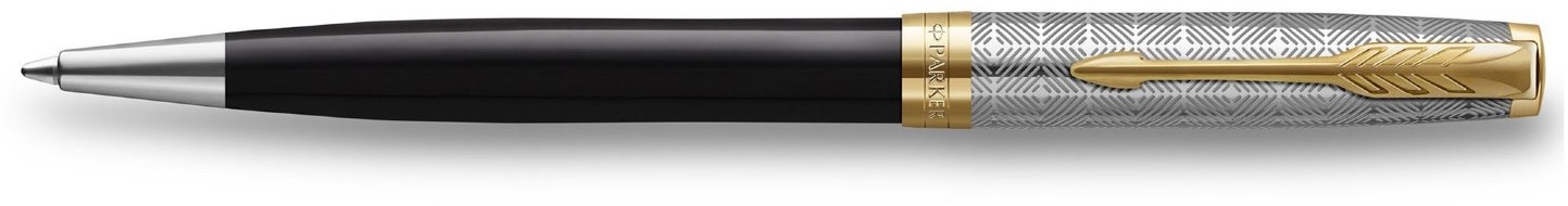 Ручка шариковая Parker Sonnet Premium K537 Metal Black GT M черные чернила