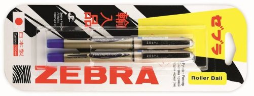 Ручки-роллеры Zebra ZEB-ROLLER BE& DX7 0.7мм, синие чернила (10 ручек суммарно, 5 наборов из 2 ручек)