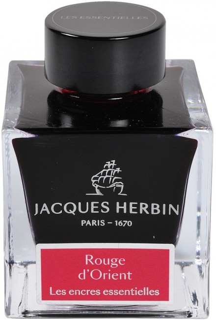Чернила в банке Herbin Prestige, 50 мл, Rouge d'orien Красный Чернила в банке Herbin Prestige, 50 мл, Rouge d'orien Красный