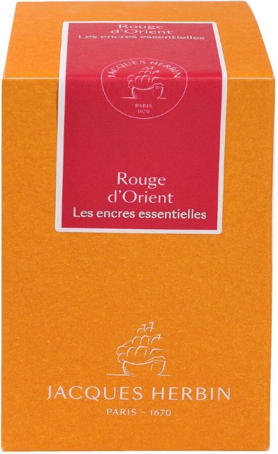 Чернила в банке Herbin Prestige, 50 мл, Rouge d'orien Красный Чернила в банке Herbin Prestige, 50 мл, Rouge d'orien Красный