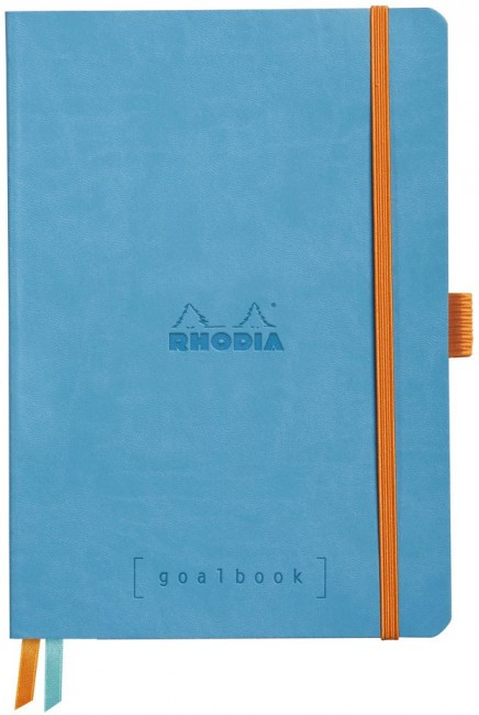 Записная книжка Rhodiarama Goalbook в мягкой обложке, A5, точка, 90 г, Turquoise Бирюзовый Записная книжка Rhodiarama Goalbook в мягкой обложке, A5, точка, 90 г, Turquoise Бирюзовый