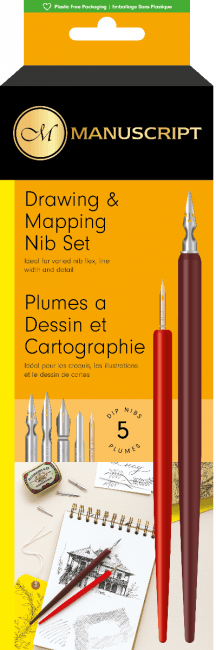 Набор для каллиграфии Manuscript Leonardt Drawing & Mapping Nib перо+ держатель Набор для каллиграфии Manuscript Leonardt Drawing & Mapping Nib перо+ держатель