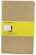 Блокнот Moleskine CAHIER JOURNAL LARGE, клетка, бежевый (3шт)