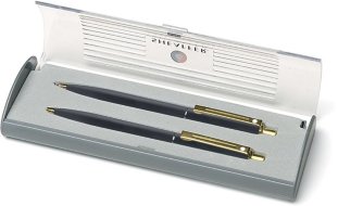 Набор: шариковая ручка и механический карандаш Sheaffer Sentinel Matt Black GT