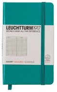 Записная книжка Leuchtturm A6 (в клетку), 187 стр., твердая обложка, изумрудная