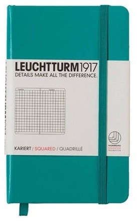 Записная книжка Leuchtturm A6 (в клетку), 187 стр., твердая обложка, изумрудная Записная книжка Leuchtturm A6 (в клетку), 187 стр., твердая обложка, изумрудная