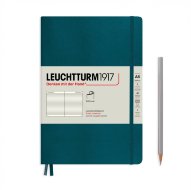 Записная книжка Leuchtturm А5 (в линейку), 123 стр., мягкая обложка, тихоокеански-зеленая
