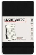 Блокнот Leuchtturm Reporter Notepad Pocket (в клетку), 188 стр., твердая обложка, черный