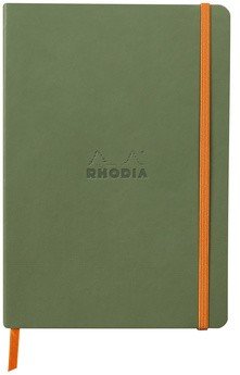 Записная книжка Rhodiarama в мягкой обложке, A5, точка, 90 г, Sage зеленый Записная книжка Rhodiarama в мягкой обложке, A5, точка, 90 г, Sage зеленый