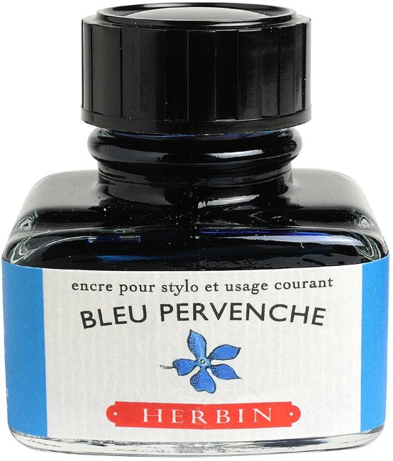 Чернила в банке Herbin, 30 мл, Bleu pervenche Голубой Чернила в банке Herbin, 30 мл, Bleu pervenche Голубой