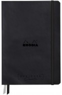 Записная книжка Rhodiarama Goalbook в твердой обложке, A5, без линовки, 200 г, Black Черный