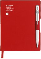 Записная книжка Caran d'Ache Office, A6, красный + шариковая ручка 849, белый