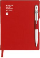 Записная книжка Caran d'Ache Office, A6, красный + шариковая ручка 849, белый