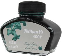 Флакон с чернилами для ручек перьевых Pelikan INK 4001 76, темно-зеленый, 62.5 мл