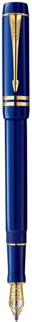 Перьевая ручка Parker Duofold Historical Colors International F74, Lapis Lasuli GT Перьевая ручка Parker Duofold Historical Colors International F74, Lapis Lasuli GT