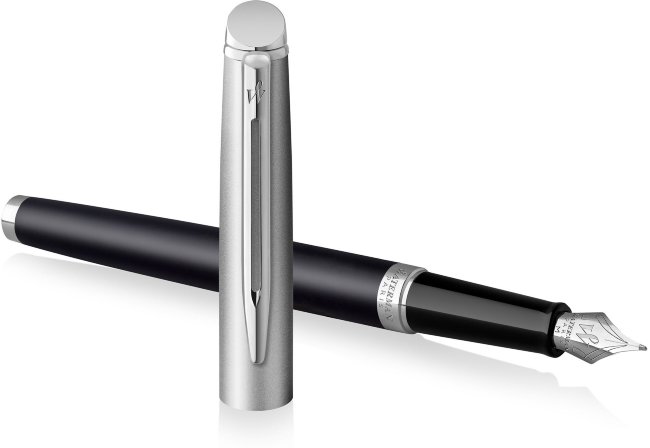 Перьевая ручка Waterman Hemisphere Entry Stainless Steel Black Перьевая ручка Waterman Hemisphere Entry Stainless Steel Black