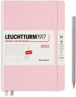 Еженедельник Leuchtturm Weekly Planner А5 2022г, 72л, твердая обложка, розовый, Eng