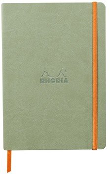 Записная книжка Rhodiarama в мягкой обложке, A5, точка, 90 г, Celadon бледно-зеленый Записная книжка Rhodiarama в мягкой обложке, A5, точка, 90 г, Celadon бледно-зеленый