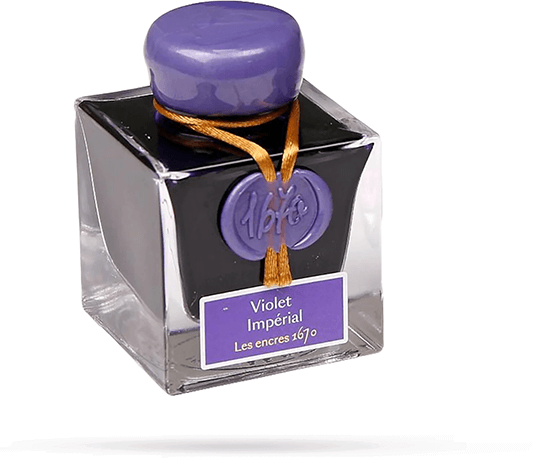 Чернила в банке Herbin Prestige 1670, 50 мл, Imperial Violet Фиолетовый с золотыми блестками Чернила в банке Herbin Prestige 1670, 50 мл, Imperial Violet Фиолетовый с золотыми блестками