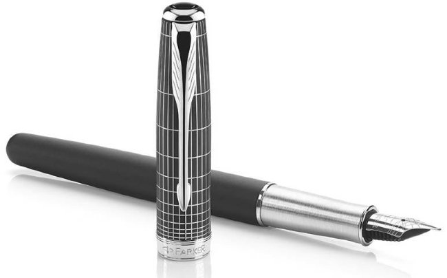 Перьевая ручка Parker Sonnet F536, Contort Black Cisele Перьевая ручка Parker Sonnet F536, Contort Black Cisele