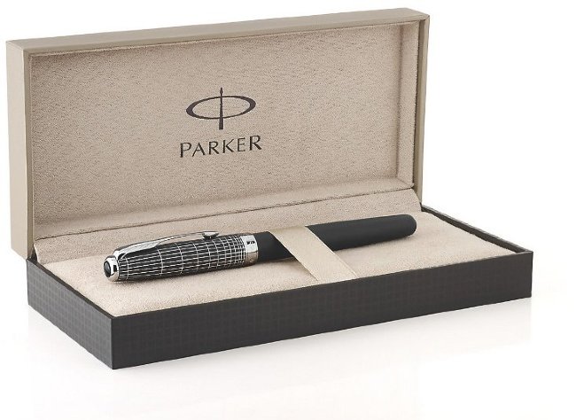 Перьевая ручка Parker Sonnet F536, Contort Black Cisele Перьевая ручка Parker Sonnet F536, Contort Black Cisele