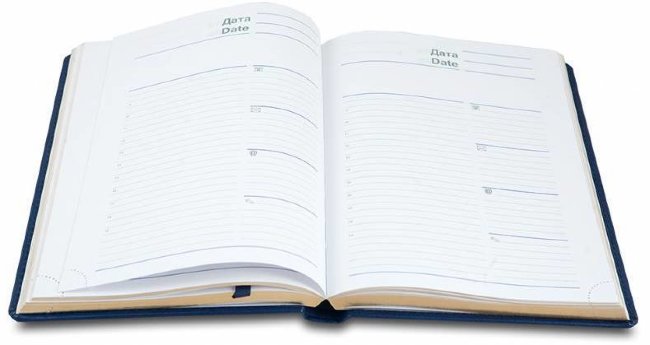 Ежедневник Letts UMBRIA A5, недатированный, синий