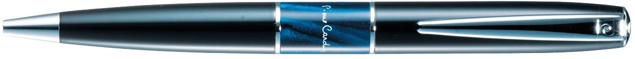 Шариковая ручка Pierre Cardin Libra черный лак, синяя вставка из акрила