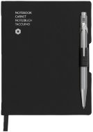 Записная книжка Caran d'Ache Office, A6, черный + шариковая ручка 849, серый